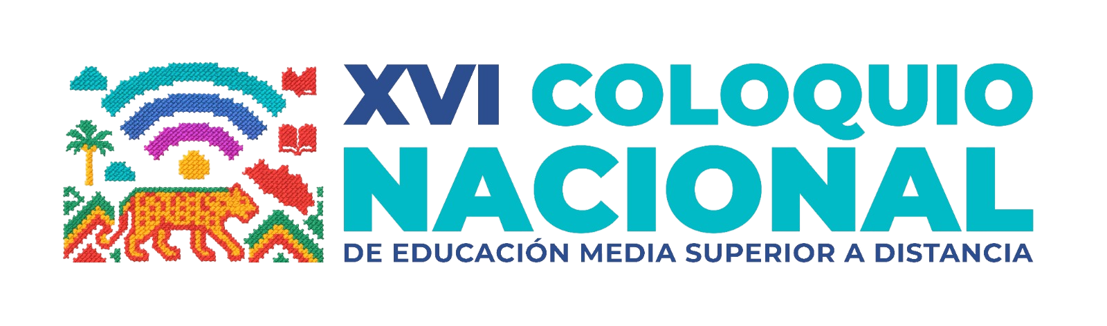 Identidad gráfica de XVI Coloquio Nacional de Educación Media Superior a Distancia